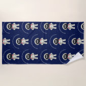 宇宙飛行士 ビーチタオル (正面)