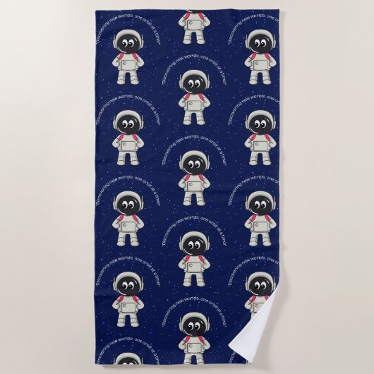 宇宙飛行士 ビーチタオル (正面)