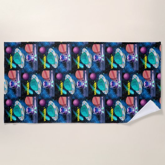 宇宙飛行士 ビーチタオル (正面)