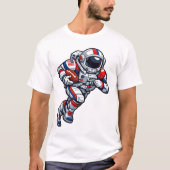 宇宙飛行士 フットボール Tシャツ (正面)