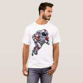 宇宙飛行士 フットボール Tシャツ (正面フル)