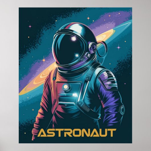 宇宙飛行士 フューチャリスティック ポスター (正面)
