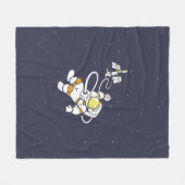 宇宙飛行士 フリースブランケット (正面(横))