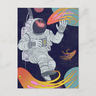 宇宙飛行士 ポストカード