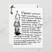 宇宙飛行士 ポストカード (正面/裏面)