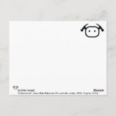 宇宙飛行士 ポストカード (裏面)