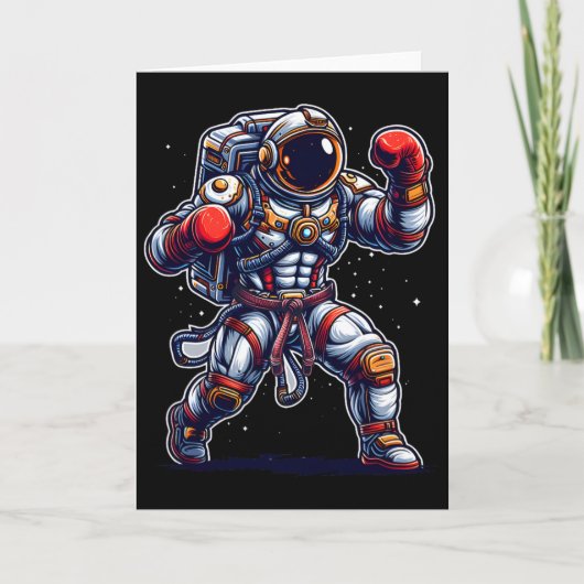 宇宙飛行士 ムエタイ ボクシング 空手 キックボクシング マーティ カード (正面)