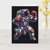 宇宙飛行士 ムエタイ ボクシング 空手 キックボクシング マーティ カード (黄色い花)