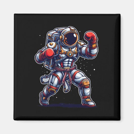 宇宙飛行士 ムエタイ ボクシング 空手 キックボクシング マーティ マグネット (正面)