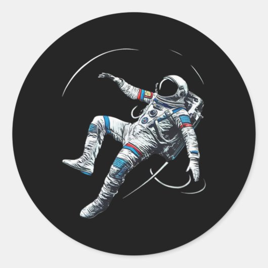 宇宙飛行士 ムエタイ ボクシング 空手 キックボクシング マーティ ラウンドシール (正面)
