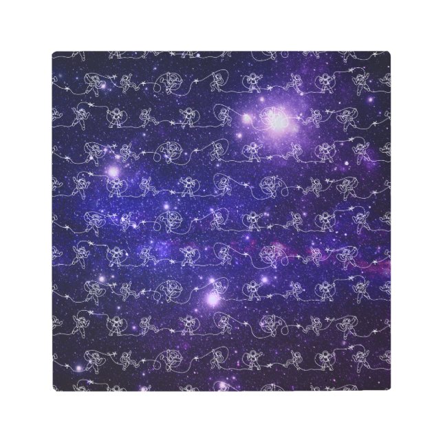 宇宙飛行士 メタルプリント (正面)