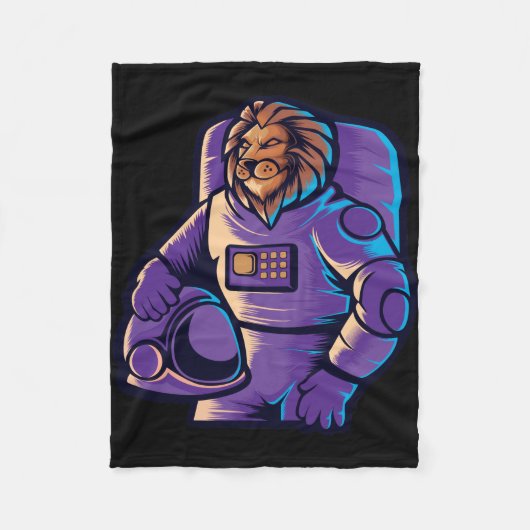 宇宙飛行士 ライオンキング フリースブランケット (正面)