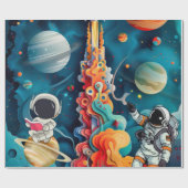 宇宙飛行士 ラッピングペーパー (フラット)