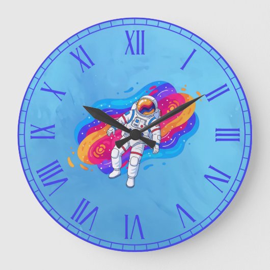 宇宙飛行士 ラージ壁時計 (正面)