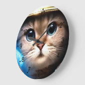 宇宙飛行士 ラージ壁時計 (傾斜)