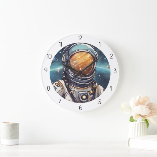 宇宙飛行士 ラージ壁時計 (ホーム)