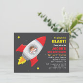 宇宙飛行士 ロケット 宇宙 こどもの日 インビテーション (スタンド正面)