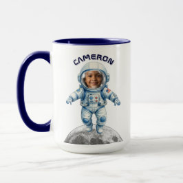 宇宙飛行士 写真 宇宙 月 子供 マグカップ