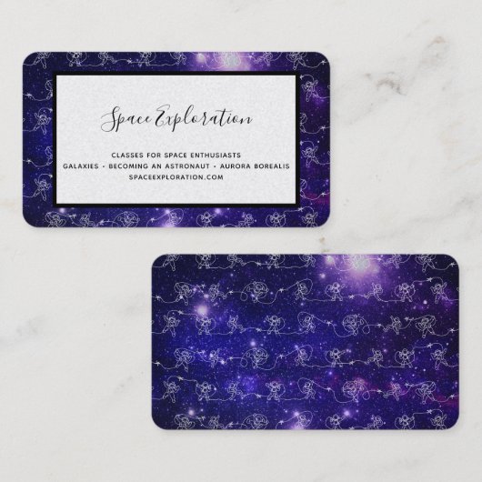 宇宙飛行士 名刺 (正面/裏面)