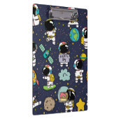 宇宙飛行士 外部空間 カートゥーン クリップボード (右)