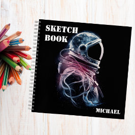 宇宙飛行士 天文学 オーダーメイド スケッチブック ノートブック