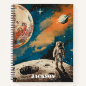 宇宙飛行士、天文学、ノート ノートブック (正面)