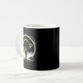 宇宙飛行士 宇宙 エクリプス 惑星 サイエンス 面白いTシャツ コーヒーマグカップ (正面左)