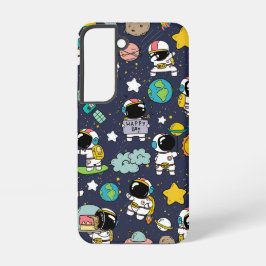 宇宙飛行士+宇宙+カートゥーン SAMSUNG GALAXY S22ケース