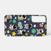 宇宙飛行士+宇宙+カートゥーン SAMSUNG GALAXYケース (裏面横)
