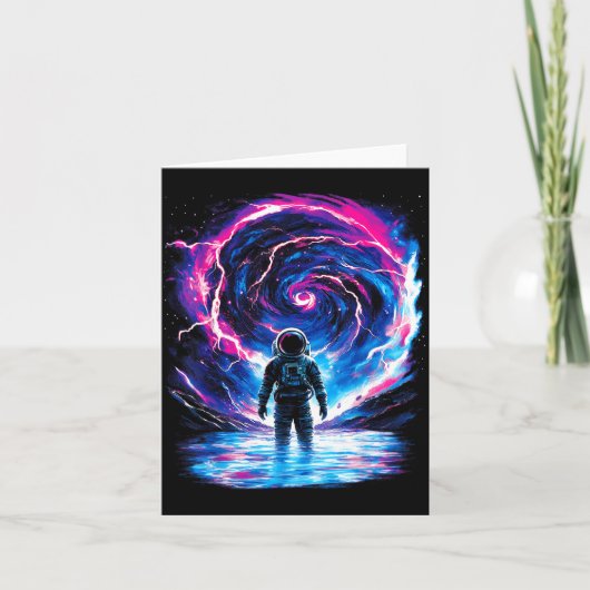 宇宙飛行士 宇宙 外宇宙 銀河 科学 カード (正面)