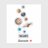 宇宙飛行士_惑星 シール (シート)