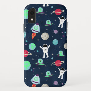 宇宙飛行士 惑星 ロケット エイリアン iPhone XRケース