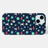 宇宙飛行士 惑星 ロケット エイリアン Case-Mate iPhoneケース (裏面 (横))
