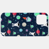 宇宙飛行士 惑星 ロケット エイリアン Case-Mate iPhoneケース (裏面 (横))