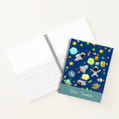 宇宙飛行士 惑星 宇宙 子供 ノートブック (内部)