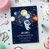 宇宙飛行士 惑星 銀河 誕生日 招待状