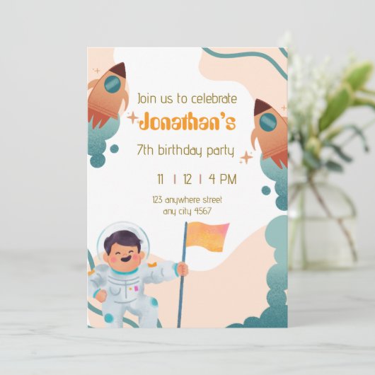 宇宙飛行士 招待状 (スタンド正面)