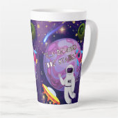 宇宙飛行士、星を超えて カフェラテマグ (右アングル)