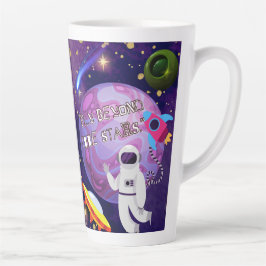 宇宙飛行士、星を超えて カフェラテマグ