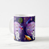 宇宙飛行士、星を超えて コーヒーマグカップ (正面左)