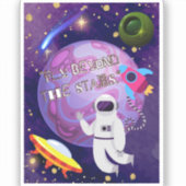 宇宙飛行士、星を超えて シール (正面)