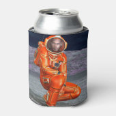 宇宙飛行士 火星探検家 エイリアン惑星 スペースアート 缶クーラー (缶正面)