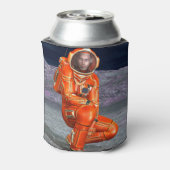 宇宙飛行士 火星探検家 エイリアン惑星 スペースアート 缶クーラー (缶裏面)
