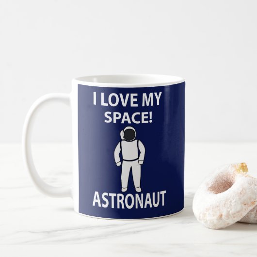 宇宙飛行士 私は宇宙が大好き コーヒーマグカップ (ドーナツ)