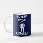 宇宙飛行士 私は宇宙が大好き コーヒーマグカップ (左)