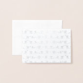 宇宙飛行士 箔カード (封筒付き正面)