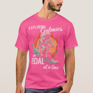 宇宙飛行士 自転車 サイクリング ダウンヒル マウンテンバイク B Tシャツ