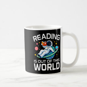 宇宙飛行士 読書は世界を超える コーヒーマグカップ