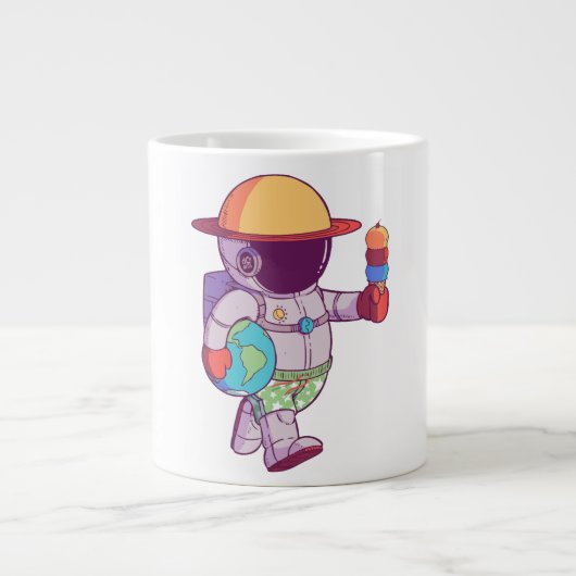 宇宙飛行士, 面白い惑星 ジャンボコーヒーマグカップ (正面)
