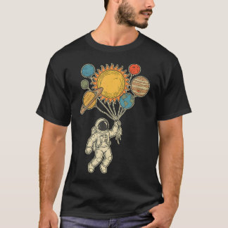 宇宙飛行士 風船 惑星 天文学 ファン 宇宙 Tシャツ